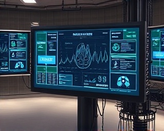 digital diagnostic report, clear-cut, projected on a virtual screen, photorealistic, tech-driven environment with multiple displays, highly detailed, interactive elements, crystal-clear detail, soft earth tones, indirect lighting, shot with a 24-70mm lens